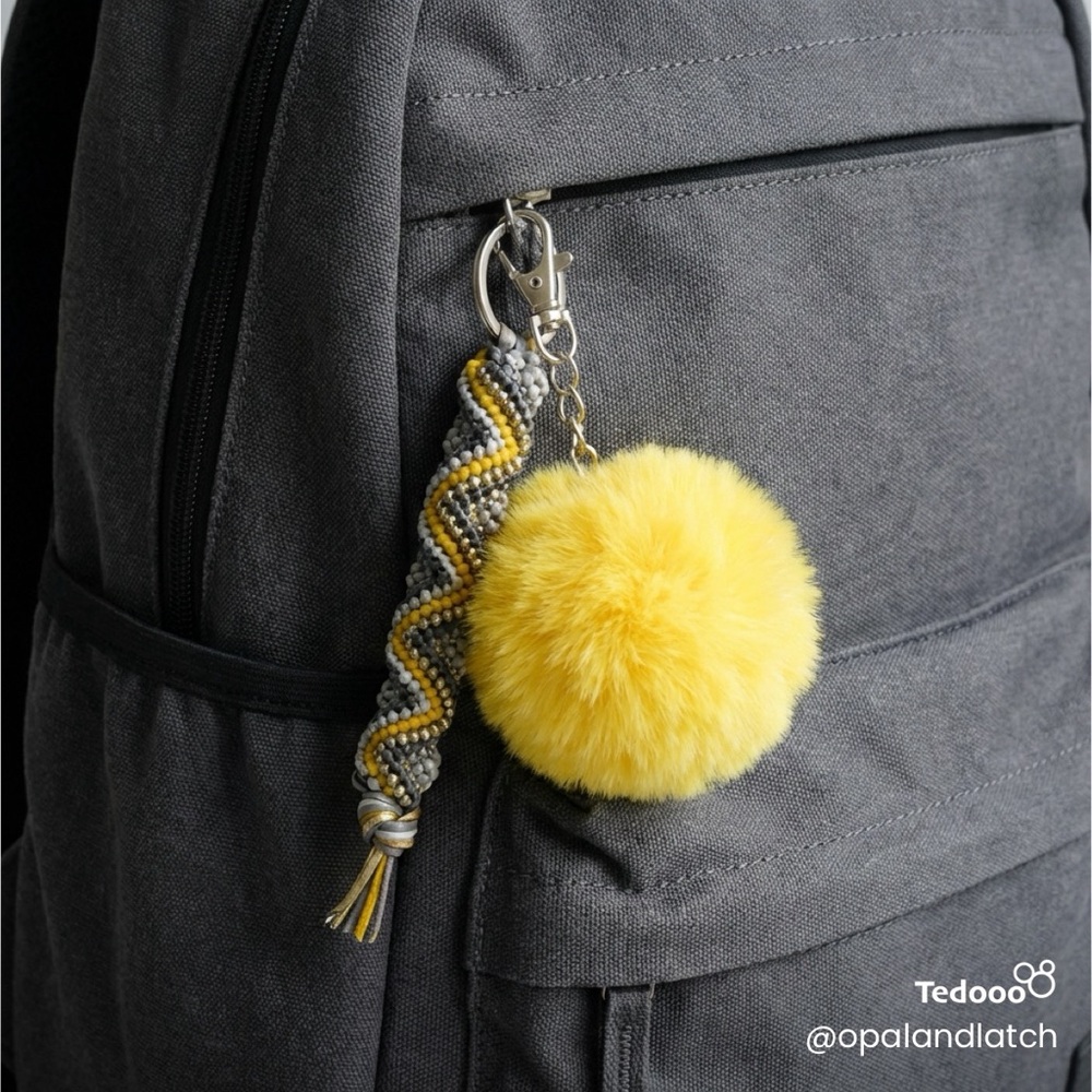Golden Bumble Keychain